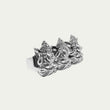 Load image into Gallery viewer, THREE WISE GANESHA 3 FINGER RING