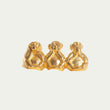 Load image into Gallery viewer, THREE WISE MONKEYS 3 FINGER RING