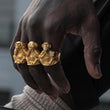 Load image into Gallery viewer, THREE WISE MONKEYS 3 FINGER RING