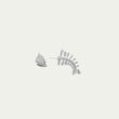 Load image into Gallery viewer, FISHBONE SINGLE EARRING